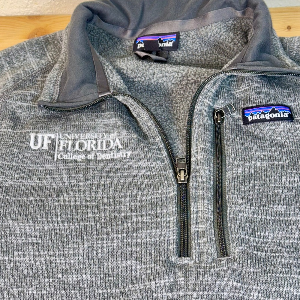 Patagonia UF‎ Florida College of Dentistry Fleece Pullover Sz S Gray